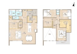 八重咲町分譲住宅-間取り図 完成版 