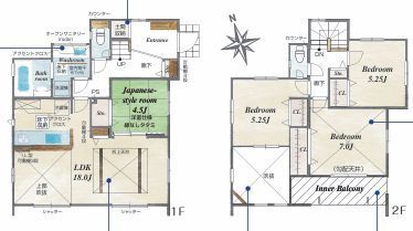 平塚市四之宮2-7-32全２棟　２号棟　新築戸建