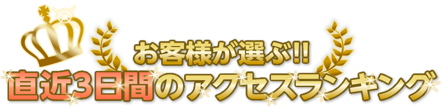 お客様が選ぶ！！直近3日間のアクセスランキング